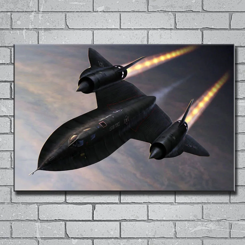 

Y018 SR-71 Blackbird Aircraft Military 14x21 24x36 27x40 Inch Art Silk Poster Print Canvas Wall Sticker