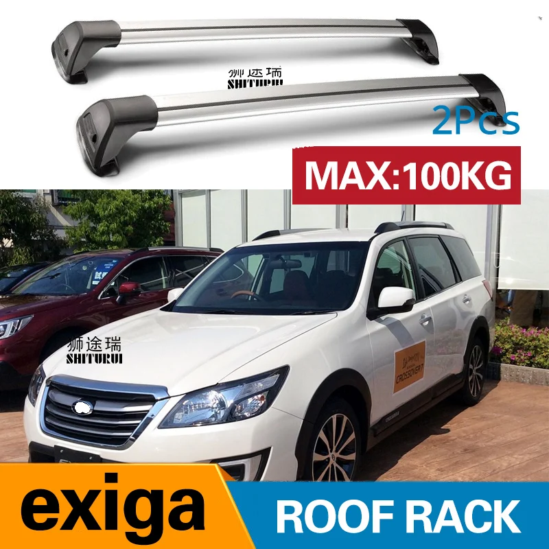 

SHITURUI For Subaru exiga Estate 4 Door 2015 - 2018 Serultra quiet truck roof bar car special aluminum alloy belt lock