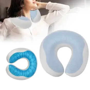 

Therapy Professional Portable Travel Sleeping Gel U-Shape Pillow Neck Rest Head Support Massage Relaxation