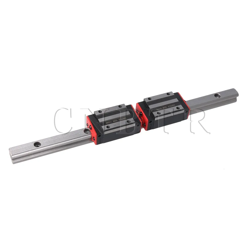 

CNBTR 300mm Length HG15 Linear Rail with 34mm Width 2x HGH15CA Guide Rail Sliding Block for 3D Printer and Linear Motion