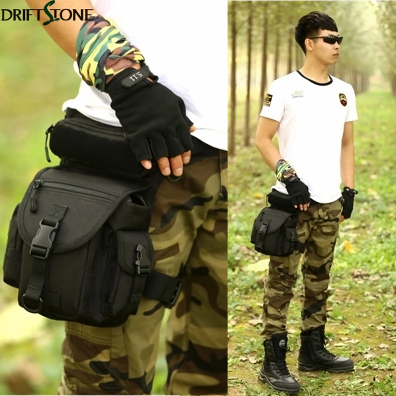 Men Tactical Waist Bag Waterproof Nylon Men Waist Leg Bag Outdoor Travel Bag Motorcycle Fanny Pack Waist Packs