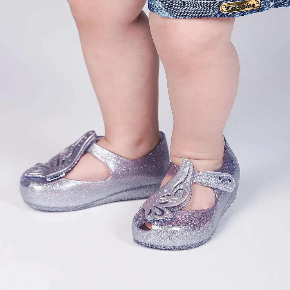 Melissa Ultragirl Fly II/летние прозрачные сандалии для девочек дышащие детские пляжная