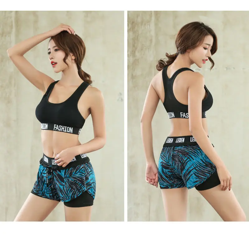 Sports Fitness Shorts Women'S Yoga Breathable Quick Dry Fitness Running Short Pants Double Layer Jogging Gym  Workout Clothes (21)