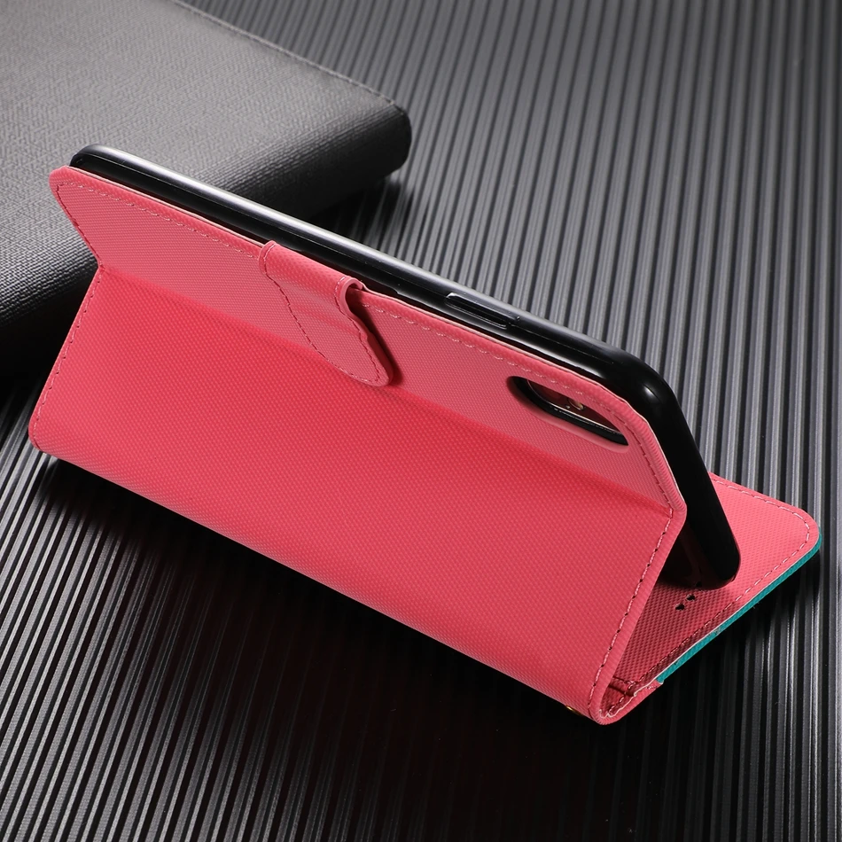 Тканые Для samsung galaxy M20 Coque вышивка Цвет столкновения Уникальный флип чехол
