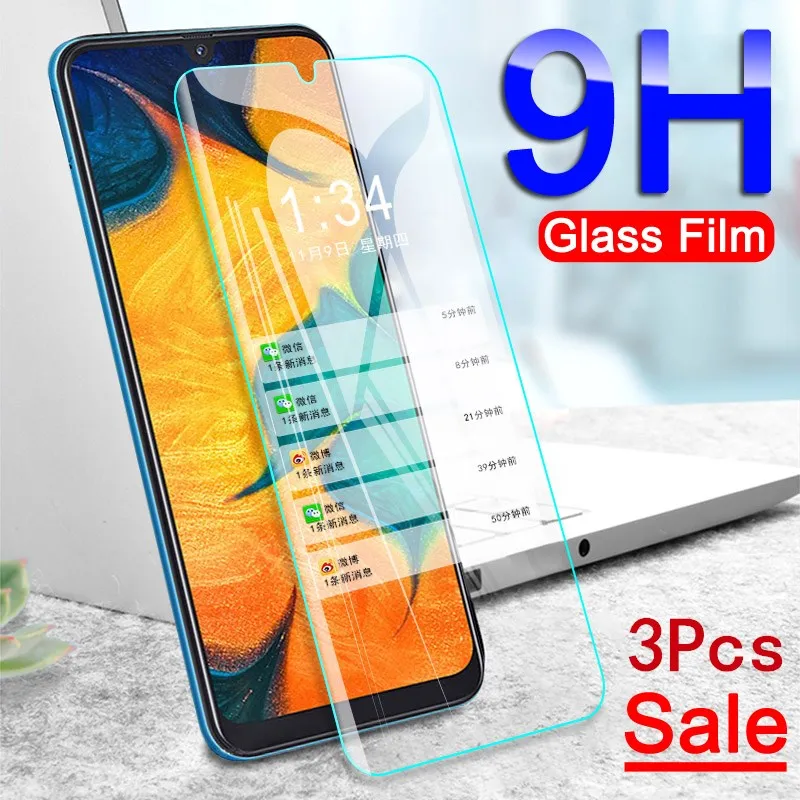 

3Pcs Tempered Glass For Samsung Galaxy A30 A50 Screen Protector Protective Film on A10 A20 A70 M10 M20 M30 A6 A8 Plus 2018 Glass