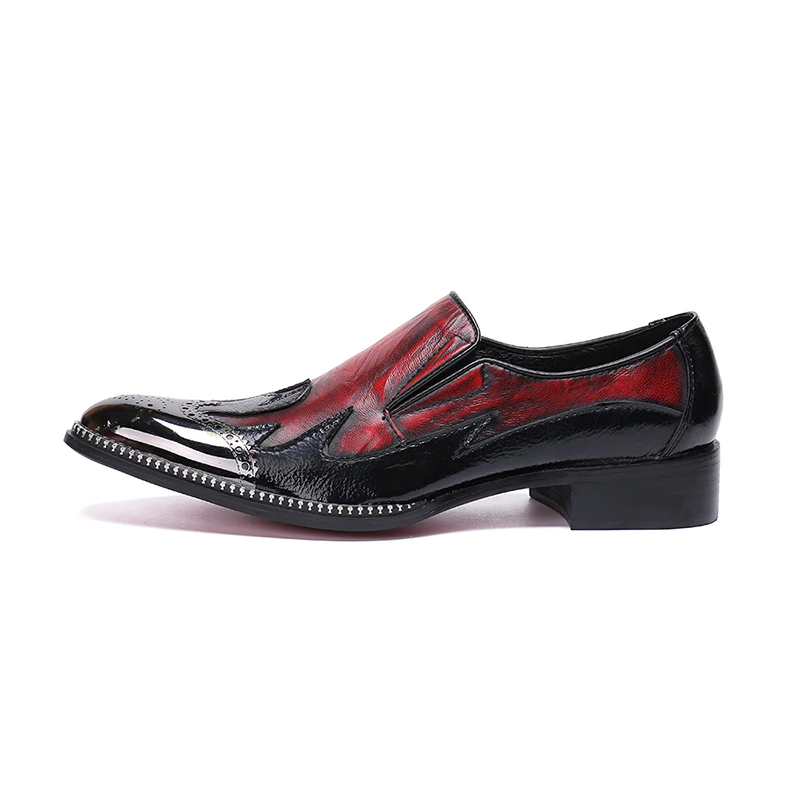 Роскошные вечерние туфли Zapatos De Hombre Мужские модельные золотистого цвета с