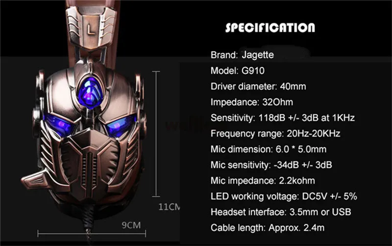 Игровая гарнитура JAGETTE для Xbox one PS4 PC с 7,1 объемным звуком, 3D вибрацией, Hifi игровые наушники, гарнитура, наушники