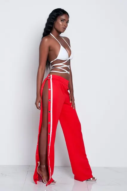 Women Pants High Wide Leg Trousers 2021 
