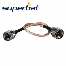 Superbat радиочастотный коаксиальный кабель мини-UHF штекер для мини-UHF штекер помощью соединительного кабеля RG316 15 см