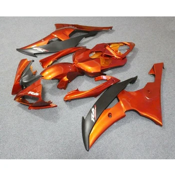 

YZFR6 Orange w/ Matte Black Complete Fairing Injection Kit ABS Plastic for 2006-2007 Yamaha R6 Yzf R6 R600 YZF-R6