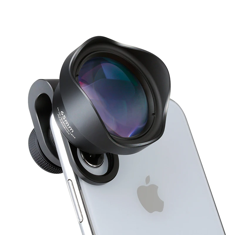 ULANZI 65 мм телеобъектив для iPhone, HK 4D супер широкоугольный объектив для камеры телефона для iPhone samsung huawei sony Android