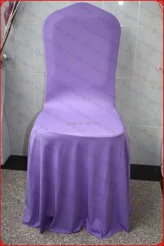 

Lavender Elegant Pleated Swag Spandex Chair Cover/Lycra Chair Cover/Backdrop For Wedding Party Hotel Banquet Home Decorations