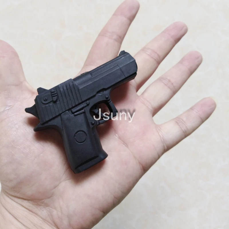 Тонкий, компактный складной кожаный ремешок пистолет цельнометаллический непрерывный сухожилия пистолет с резиновой лентой игрушечный пистолет для мальчика подарок на день рождения