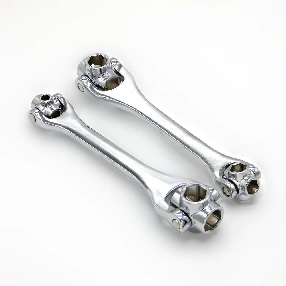 

Multifunction Two Heads 12-19/8-21mm 8 IN 1 Socket Wrench Spanner Key Multi Maintenance Tool Hand Tools Herramientas Ferramentas