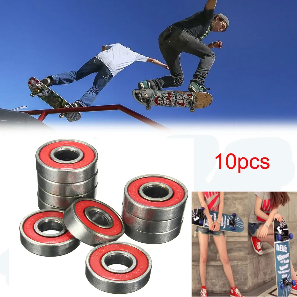 MTGATHER 10x ABEC 5 608 2RS Inline Roller Skate Wheel Bearing Anti rust Skateboard Wheel Bearing