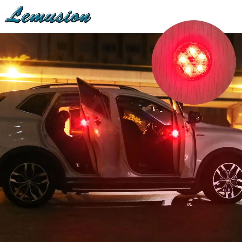 Car styling 2X Car Door Strobe Warning Lights 5 LED lamps For Kia rio