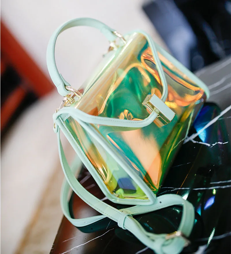 

Mini mobile bags for women Summer bag girl 2019 new tide Messenger bag jelly transparent shoulder bag . NSQB-011