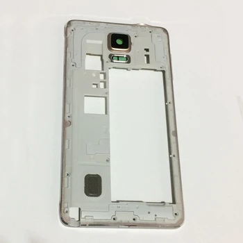 

20Pcs For Samsung Galaxy Note 4 N910F N910S Middle Frame Plate Bezel Black White Gold Housing Cover with Camera Glass Lens