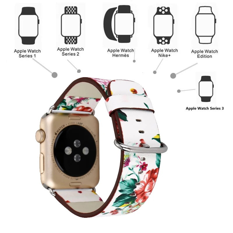 Ремешок для Apple Watch 5 4 Band 40 мм 38 браслет из натуральной кожи ремешок iwatch 3 2 1 44 42