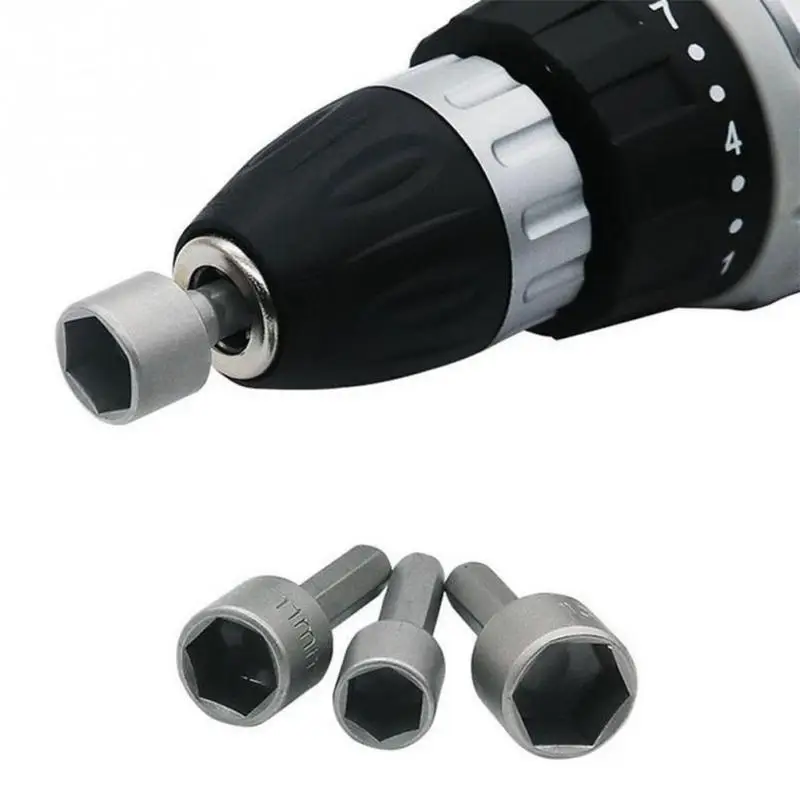 

9Pcs 5mm-13mm Professional Magnetic Nut Driver Set Metric Socket 1/4" Hex Shank Impact Drill Bit Adapter For Power Tools #15
