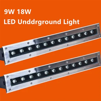 

9W 12W 18W Waterproof LED Underground Light Outdoor Lighting Led Step Light IP68 Led Deck Light Garden Floor Lamp Red Green Blue