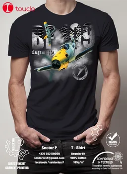 

New Cool T Shirts Ww2 German Luftwaffe Bf 109 Messerschmitt Aircraft Vintage Printed T-Shirts T Shirts Sweater