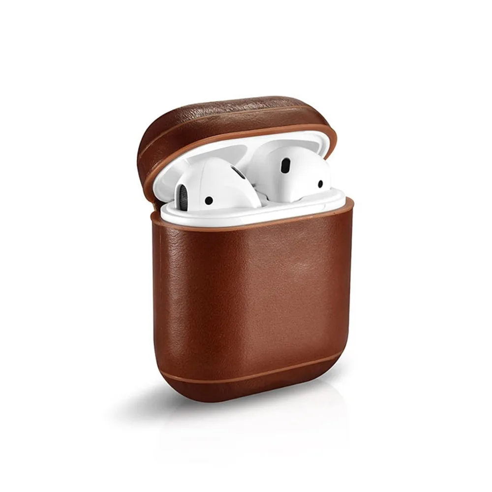 MASiKEN натуральная кожа чехол для наушников чехол для Apple AirPods Защитная зарядка Bluetooth беспроводной чехол для наушников s коробки