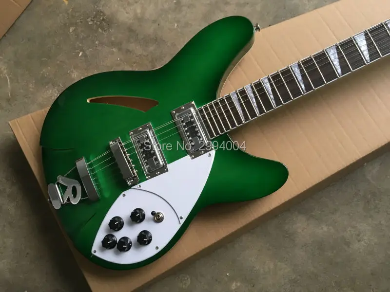 

High quality green 12 string guitar, can according to demand changes to custom, wholesale offer EMS delivery