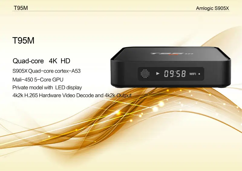 ANDROID SMART TV BOX T95M QUAD CORE 2GB 8GB 6.0 - AutoPlay