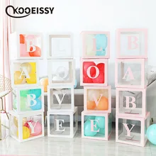 4Pcs Baby Love Letter Balloon Box birthday party decoration box for kids wedding arrangement props DIY letters Baby Shower moyra tarling the baby arrangement