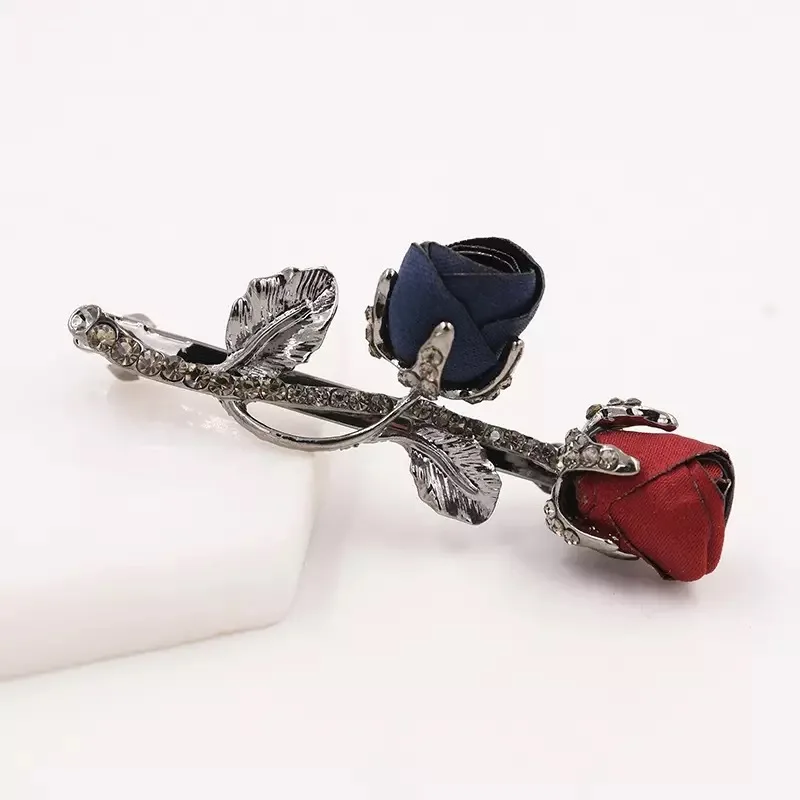 

2018 New Luxury Crystal Hair Clip Stereoscopic Flower Ladybug Headwear Jewelry Women Girls Elegant Barrettes Hair Accessories
