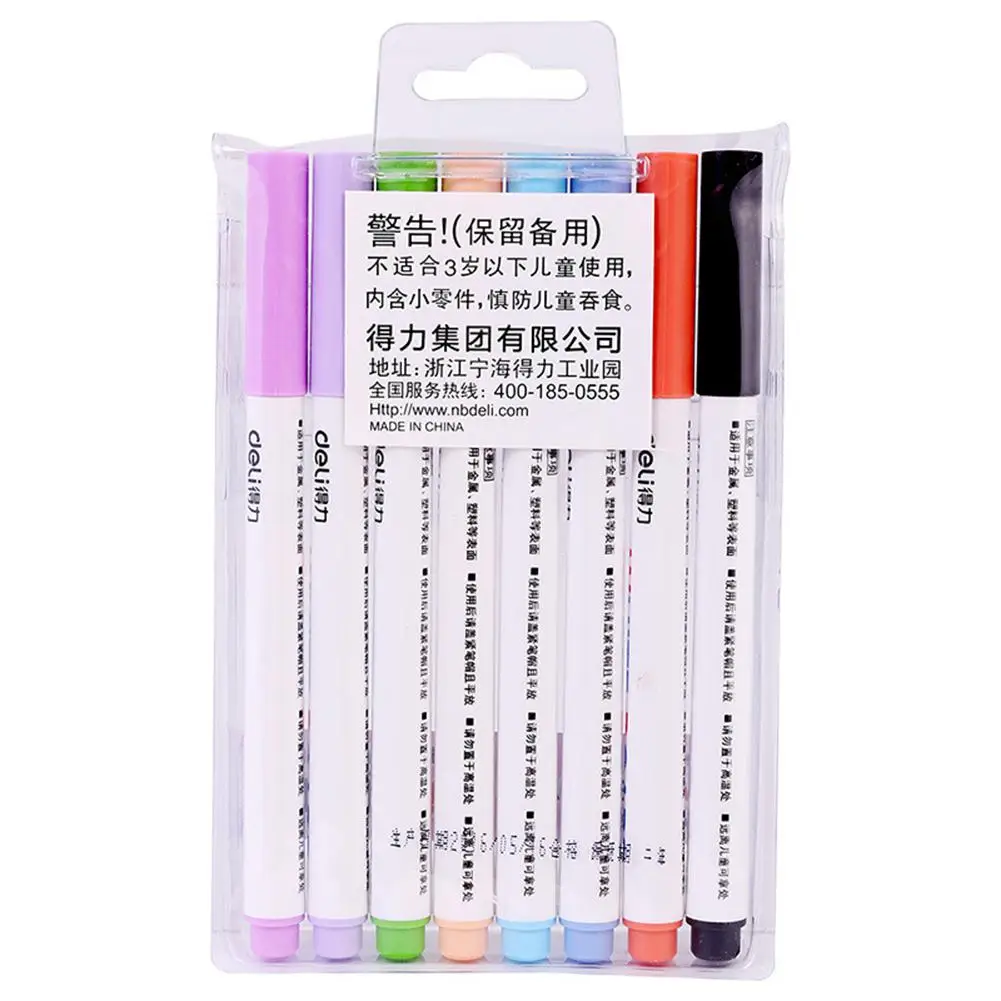 Adeeing 8 шт./компл. цвет стираемый маркер для белой доски набор ручки на водной основе офисные школьные принадлежности r20