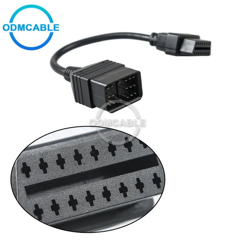 Диагностический кабель для toyota 17 Pin к 16 OBD OBDII адаптер кабель|toyota cable|cable forcable diagnostics
