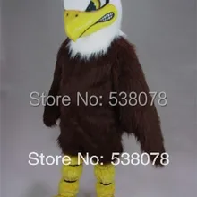 Рекламный костюм талисмана с большими глазами, лысый ростовой костюм Орла для взрослых, Герой мультфильма наряд костюм кунг-фу панды Карнавальный костюм для вечеринок