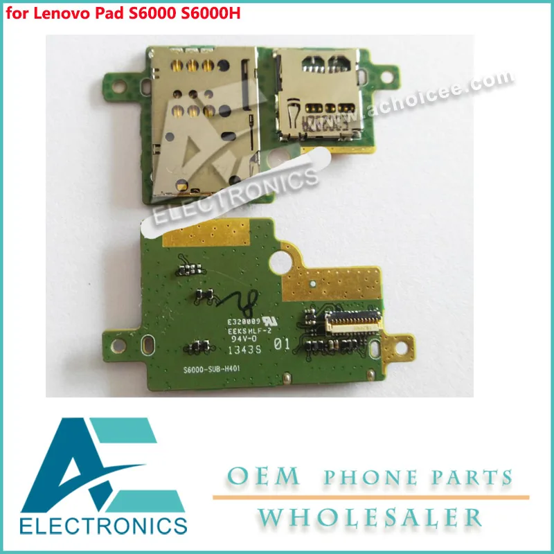 SIM держатель гнездо лотка для lenovo Pad S6000 S6000H печатной платы аксессуар Связки