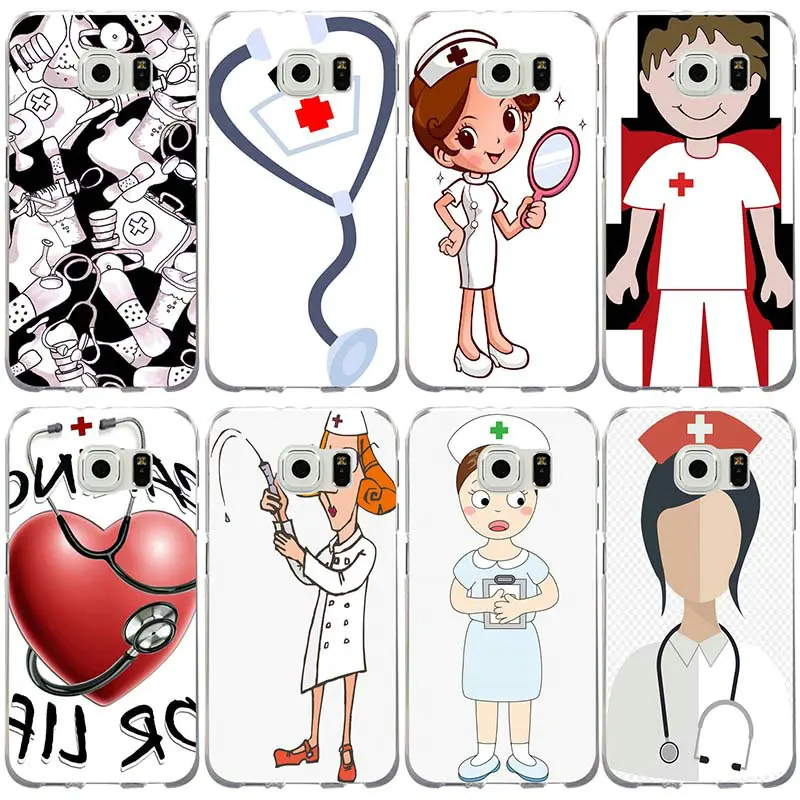 

For Samsung Galaxy Note 3 4 5 8 S3 S4 S5 Mini S6 S7 S8 S9 S10 Lite Edge Plus Nurse Medical Medicine Health Heart