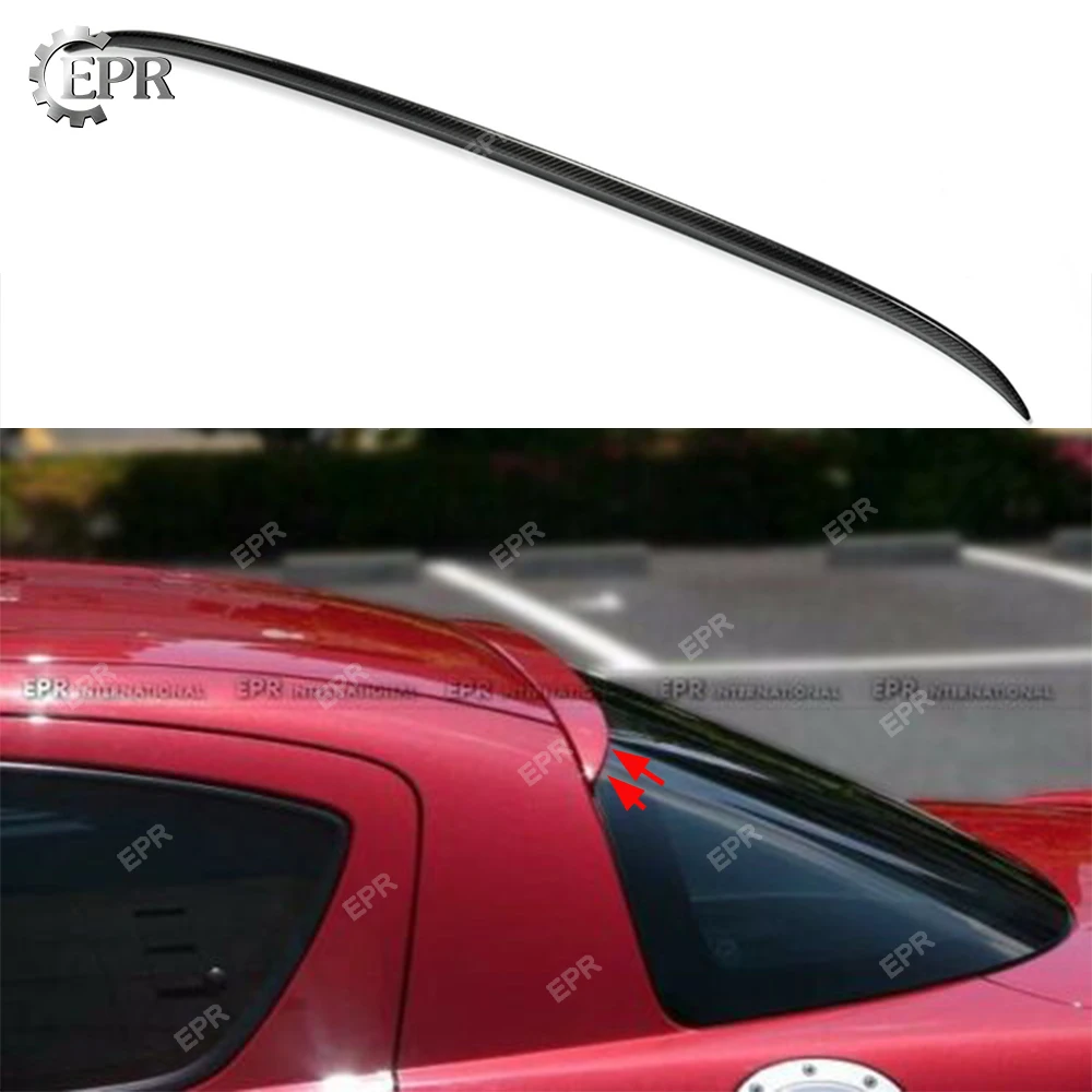 

For Mazda RX8 Carbon Rear Roof Spoiler (All Model) Car Styling Tuning Trim Part RX8 Carbon Fiber Rear Wing Roof Boot Lip Spoiler