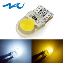 NAO 1x T10 светодиодный W5W светодиодный лампочка автомобиля DRL 12V авто Внутреннее освещение багажник светильник лампа бокового указателя поворота COB 194 168 чтение 6000K белый желтый