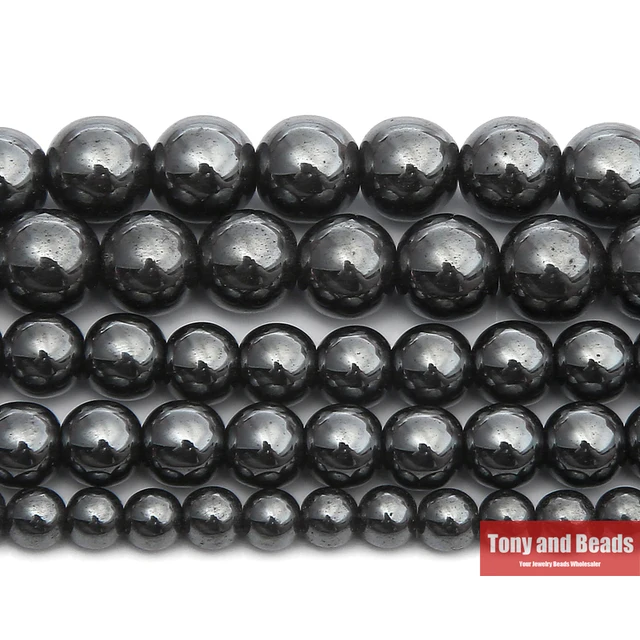 Free Shipping Natural Stone Black Hematite Beads 4 6 8 10 MM 15" Per Strand Pick Free Shipping Natural Stone Black Hematite Beads 4 6 8 10 MM 15" Per Strand Pick