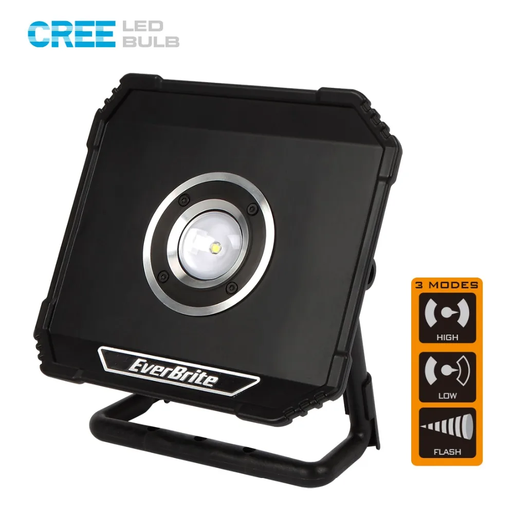 

EverBrite 800 Lumens LED Floodlight Rechargable Portable Spotlights Waterproof Outdoor Lighting for Camping Emergency