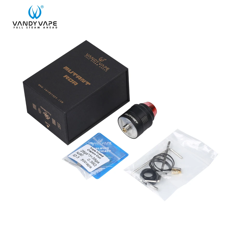 Предварительный заказ оригинальный vandy VAPE мутант RDA танк 1 2 мл емкость 0 39 ом
