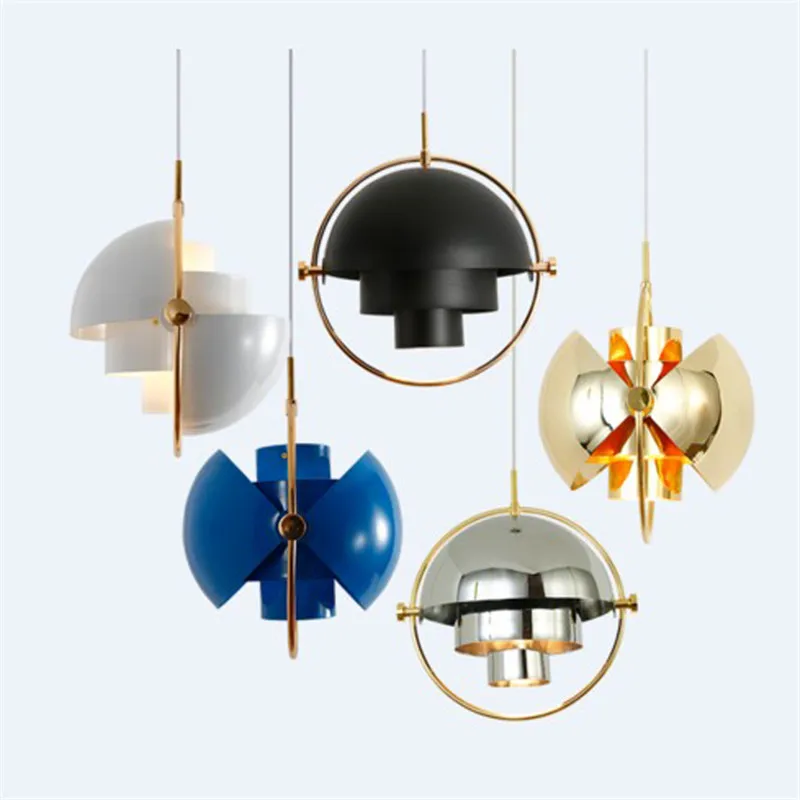 

Post-Modern Denmark Designer Rotatable Semicircle Iron Led Pendant Light for Dining Room Dining Room Bedside Living Room 1654