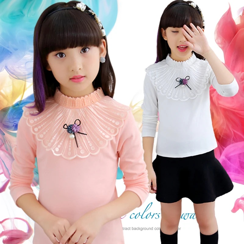 Girls school blouses 2019 Spring children clothing baby girl clothes