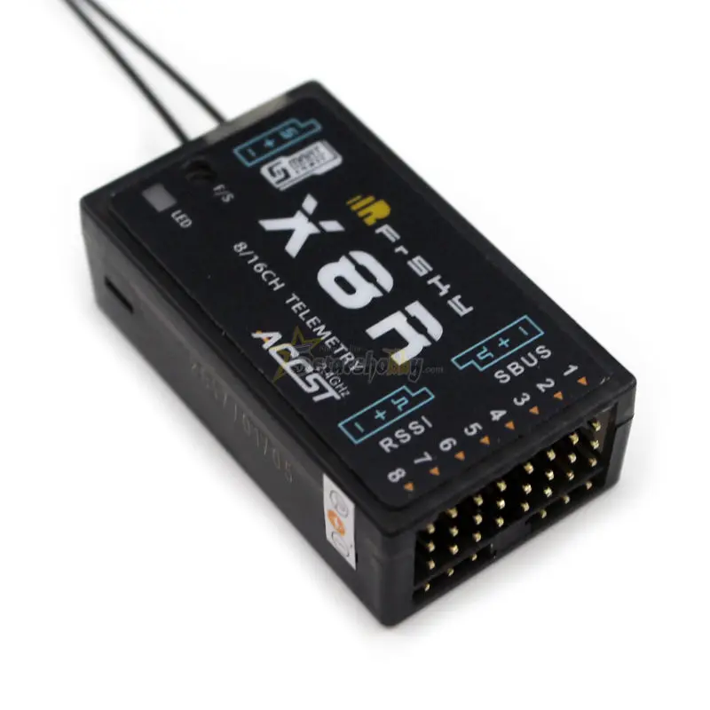 

FrSky X8R receiver 8/16Ch SBUS ACCST Telemetry Receiver Smart Port Compatible Taranis D8
