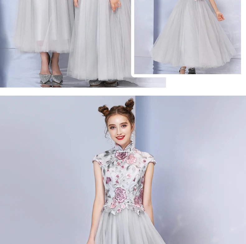 Свадебное платье для мамы и дочки; бальное платье; цвет серый; Элегантное коктейльное платье принцессы для женщин и девочек; Одинаковая одежда для девочек-подростков