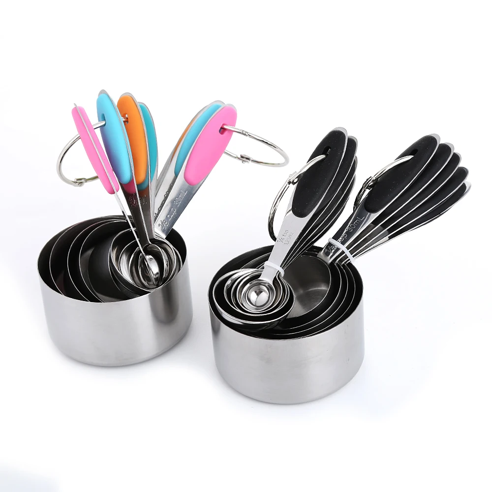 Realand Solid Stainless Steel 10pcs/set Accurate Measuring Spoons and