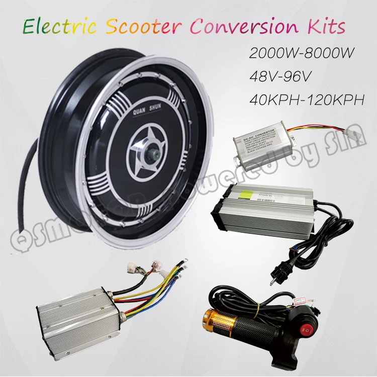 QS Motor 13inch 273 3000W Single Shaft In Wheel Hub Motor Electric