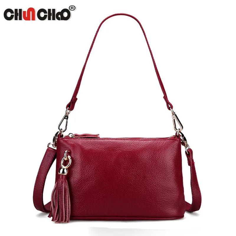 

2017 New 100% Genuine Leather Female Cross-body Soft Casual Shopping Bags Women's Messenger Vintage Shoulder Bag Lady Bag