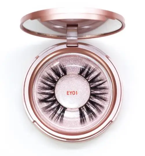 Genailish Magnetic eyelashes&eyeliner& tweezers makeup set with premium version box waterproof long lasting curl natural lashes - Цвет: EY-EY01