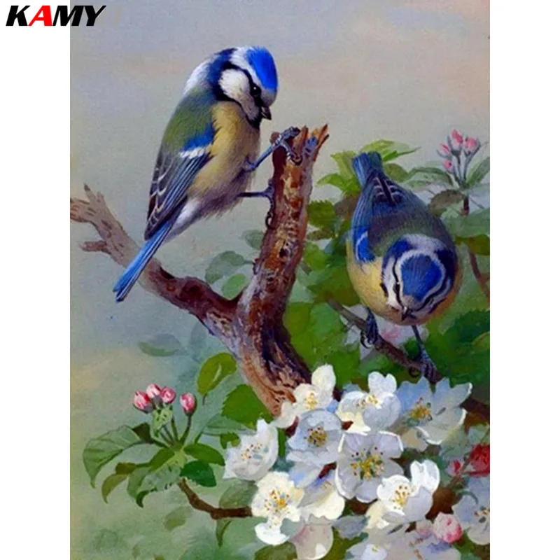 

Diamond Embroidery Full Square Bird Diamond Painting Cross Stitch Animal Rhinestone Cube Resin Drill Diamond Mosaic Hobby XY1